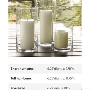 West Elm Tall Hurricane Candle Holder